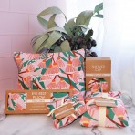Cosmetic Bag | Blossom Branches | Linen | Large